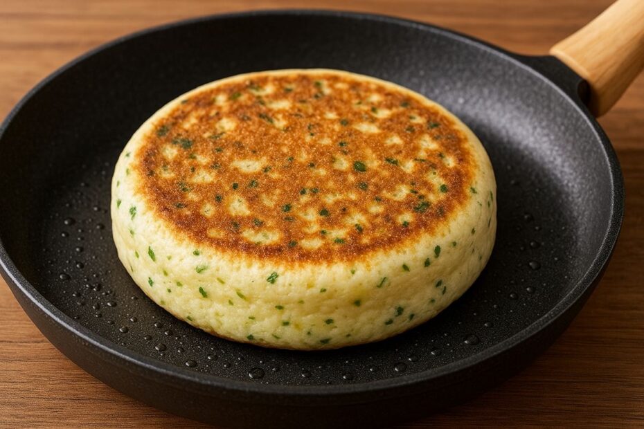 Aprenda Como Faço Meu Pãozinho Saudável de Frigideira em Apenas 7 Minutos!