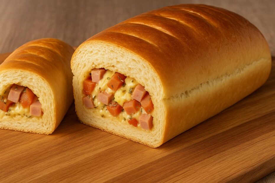 Aprenda Como Eu Faço Este Pão Recheado com 4 Ingredientes-Chave e Muito Sabor