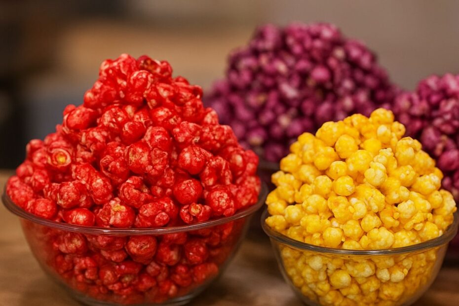 Como Fazer Pipoca Doce Colorida: 3 Receitas que Vendem como Doces na Festa